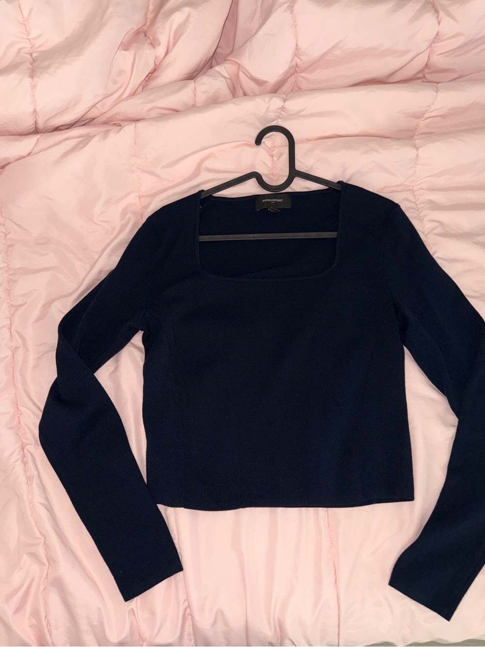 Banana Republic Navy Knit Top
